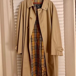 Burberry trench coat.